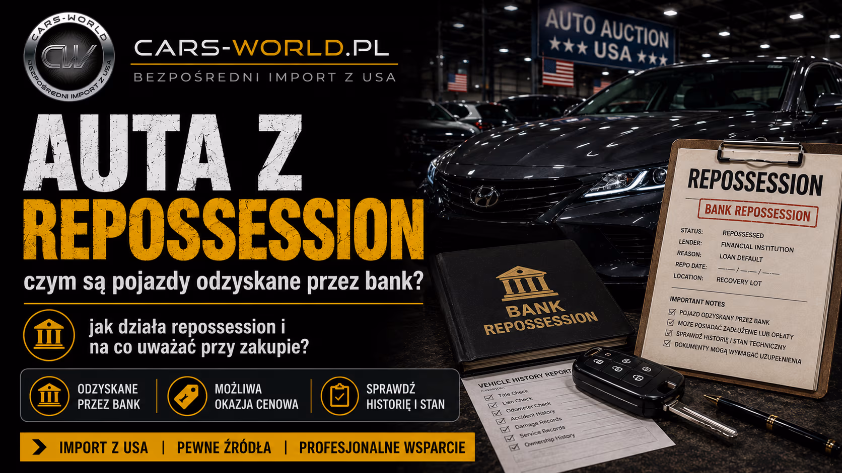 Auta z repossesion - czym są pojazdy odzyskane przez bank?